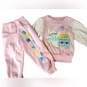 Vintage 80’s Joggles 2 piece outfit size 3T